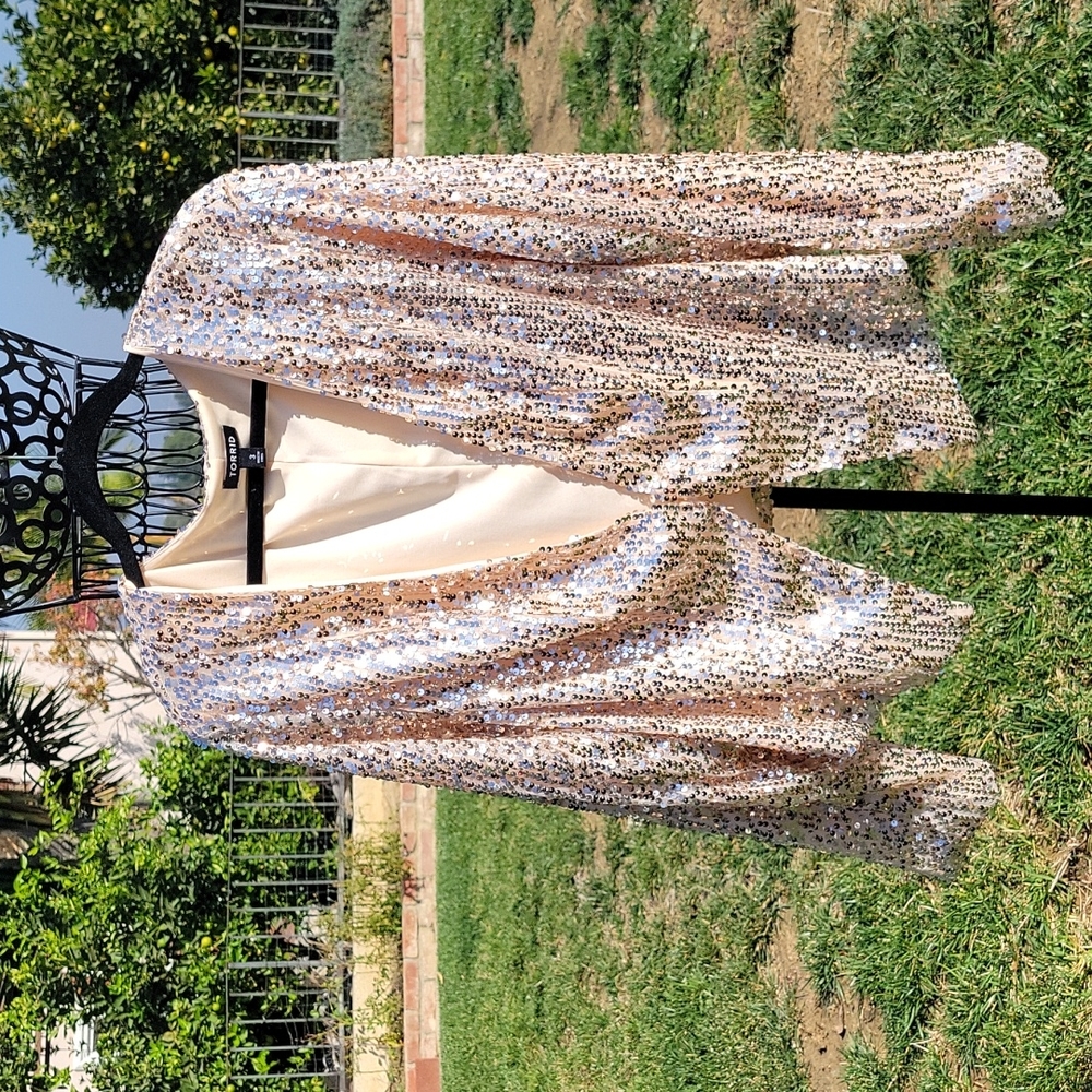 Sequin gold jacket